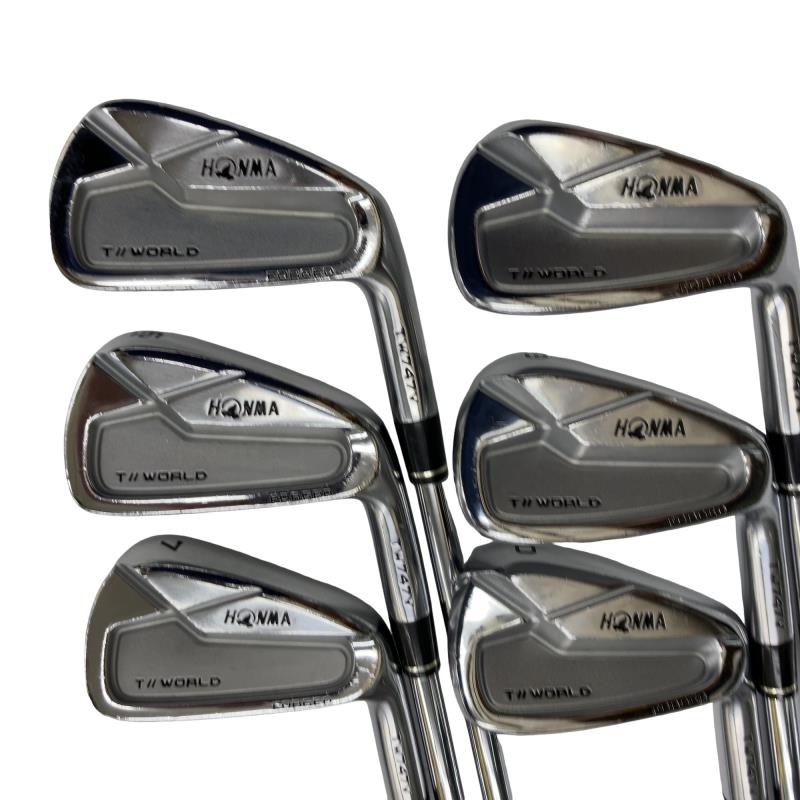 【中古】 本間ゴルフ TOUR WORLD TW747V 6S アイアンセット IR 純正特注シャフト (フレックスS) メンズ 男性用 右利き 右用 Cランク ゴルフクラブ