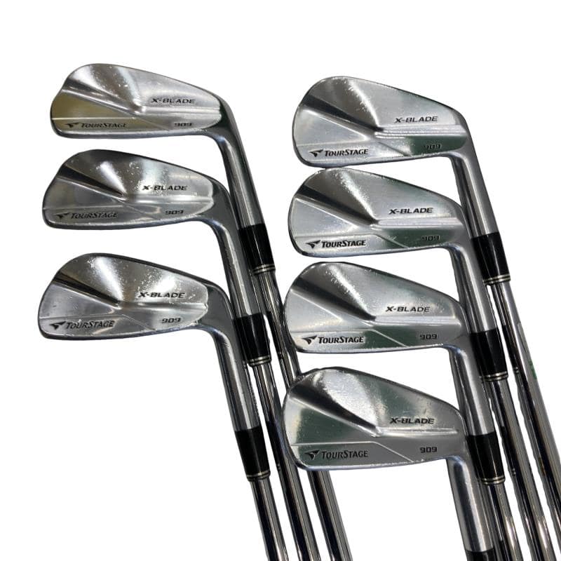 【中古】 ブリヂストン TOURSTAGE X-BLADE 909 8S アイアン書き割り IR NS PRO MODUS3 TOUR120 (フレックスS) メンズ 成人男性用 右利き 右用 C位置づける ゴルフ野球クラブ
