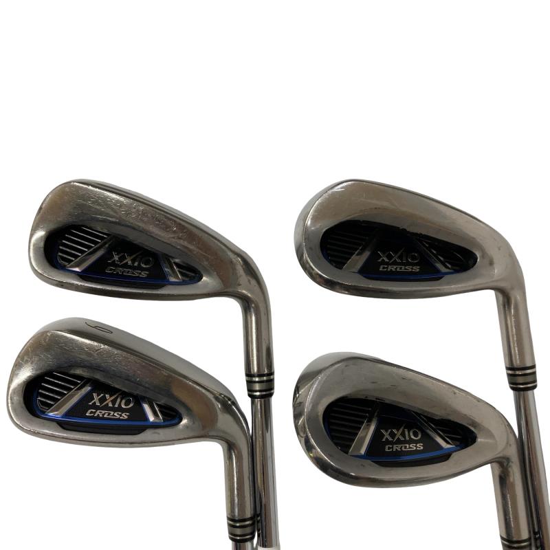 【中古】 ダンロップ XXIO CROSS 4S アイアン書き割り IR NS PRO ZELOS 7 (フレックスR) メンズ 成人男性用 右利き 右用 C序列付ける ゴルフ野球クラブ