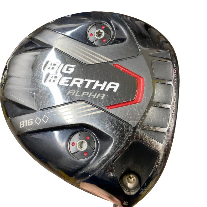 【中古】 キャロウェイ BIG BERTHA ALPHA 816◆◆ 9° ドライバー DR リシャフト (フレックスその他) メンズ 男性用 右利き 右用 Cランク ゴルフクラブ