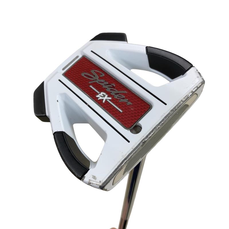【中古】 テーラーメイド Spider EX GHOST WHITE センターシャフト 34インチ パター PT スチール (フレックスその他) メンズ 男性用 右利き 右用 Dランク ゴルフクラブ