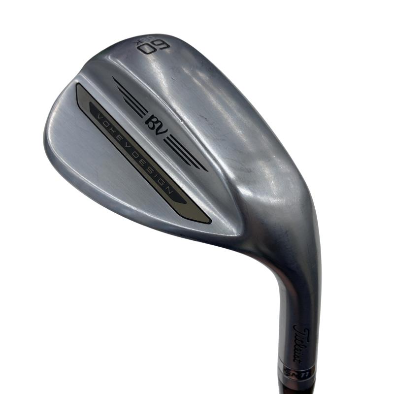【中古】 タイトリスト VOKEY SPIN MILLED SM11 ツアークロム 60°/06°K ウェッジ WG BV 105 (フレックスその他) メンズ 男性用 右利き 右用 Cランク ゴルフクラブ