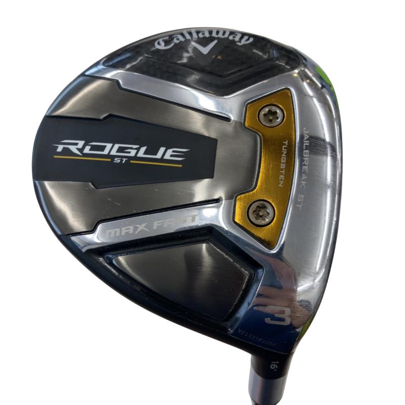 【中古】 キャロウェイ ROGUE ST MAX FAST 3W フェアウェイウッド FW リシャフト (フレックス余分の物) メンズ 成人男性用 右利き 右用 C価値づける ゴルフ野球クラブ