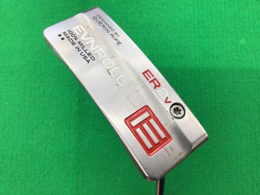 【中古】 EVNROLL EVNROLL ER2v(ショートスラント) 35in パター PT スチール写真 (フレックス余分の物) メンズ 成人男性用 右利き 右用 C序列付ける ゴルフ野球クラブ