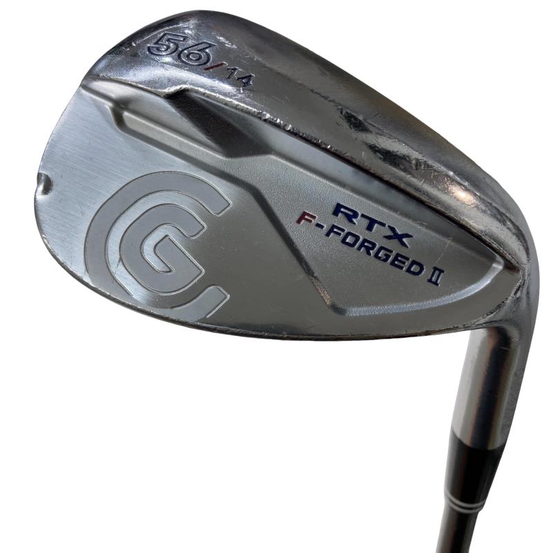 【中古】 クリーブランド Cleveland RTX F-FORGED II 56°/14° ウェッジ WG Miyazaki WG-60II (フレックス余分の物) メンズ 成人男性用 右利き 右用 C価値づける ゴルフ野球クラブ