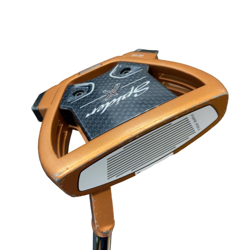 【中古】 テーラーメイド Spider X COPPER/WHITE スモールスラント 33インチ パター PT スチール(ブラック) (フレックスその他) メンズ 男性用 右利き 右用 Cランク ゴルフクラブ