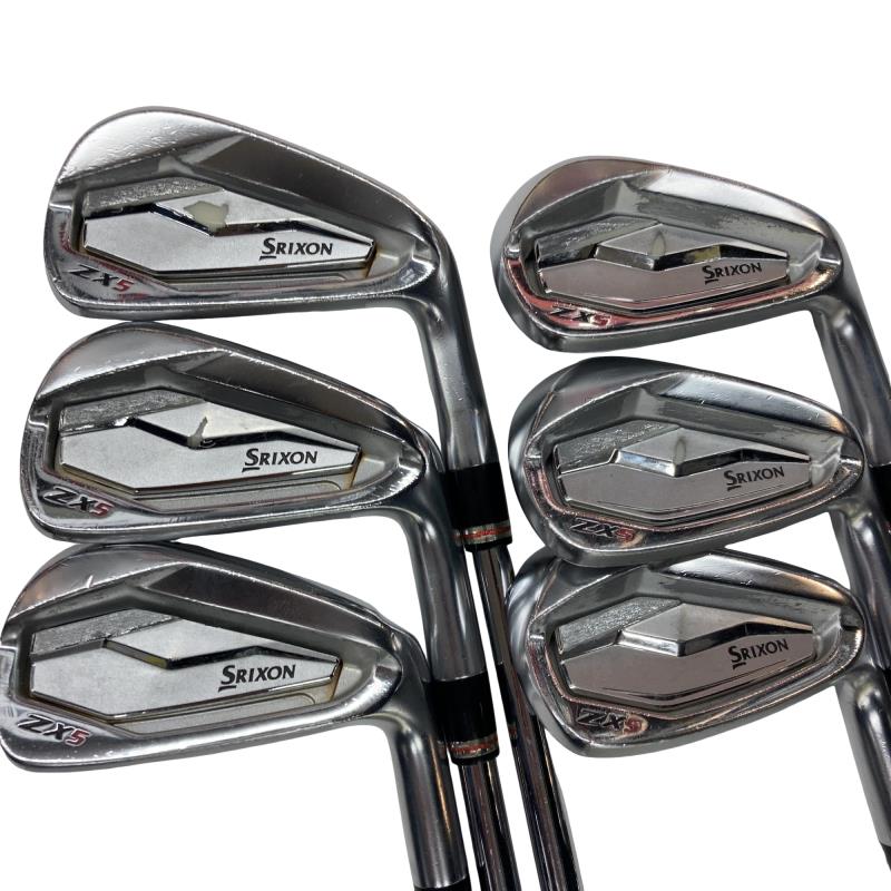 【中古】 ダンロップ SRIXON ZX5 6S アイアンセット IR リシャフト (フレックスその他) メンズ 男性用 右利き 右用 Cランク ゴルフクラブ