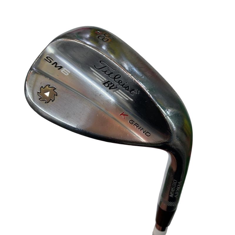 【中古】 タイトリスト VOKEY SPIN MILLED SM6 ツアークロム 58°/12°K ウェッジ WG Dynamic Gold (フレックスS) メンズ 男性用 右利き 右用 Dランク ゴルフクラブ
