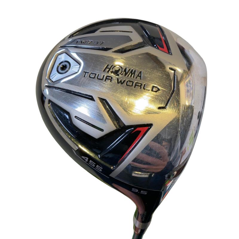 【中古】 本間ゴルフ TOUR WORLD TW737 455 9.5° ドライバー DR VIZARD EX-A65 (フレックスS) メンズ 男性用 右利き 右用 Cランク ゴルフクラブ