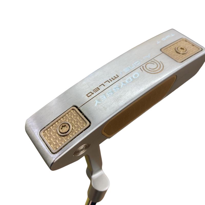 【中古】 オデッセイ Ai-ONE・MILLED TWO T しろがね色 34in パター PT STROKE LAB 90 スチール写真 (フレックス余分の物) メンズ 成人男性用 右利き 右用 C序列付ける ゴルフ野球クラブ