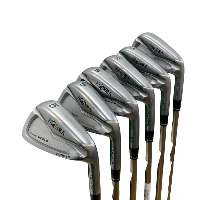 【中古】 本間ゴルフ TOUR WORLD TW727P FORGED  6S アイアン仕掛ける IR VIZARD I55 (フレックスR) メンズ 成人男性用 右利き 右用 C価値づける ゴルフ野球クラブ