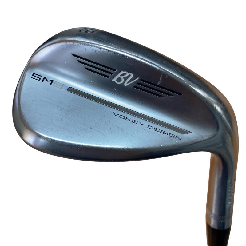 【中古】 タイトリスト VOKEY SPIN MILLED SM9 ツアークロム 58°/14°K ウェッジ WG 純正特注シャフト (フレックスS) メンズ 男性用 右利き 右用 Dランク ゴルフクラブ