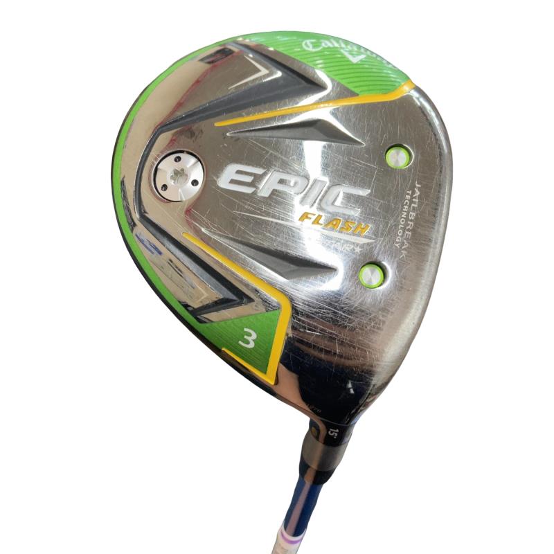 【中古】 キャロウェイ EPIC FLASH STAR 3W フェアウェイウッド FW Speeder EVOLUTION V FW 50 (フレックスS) メンズ 男性用 右利き 右用 Cランク ゴルフクラブ｜ゴルフパートナー 中古クラブ店