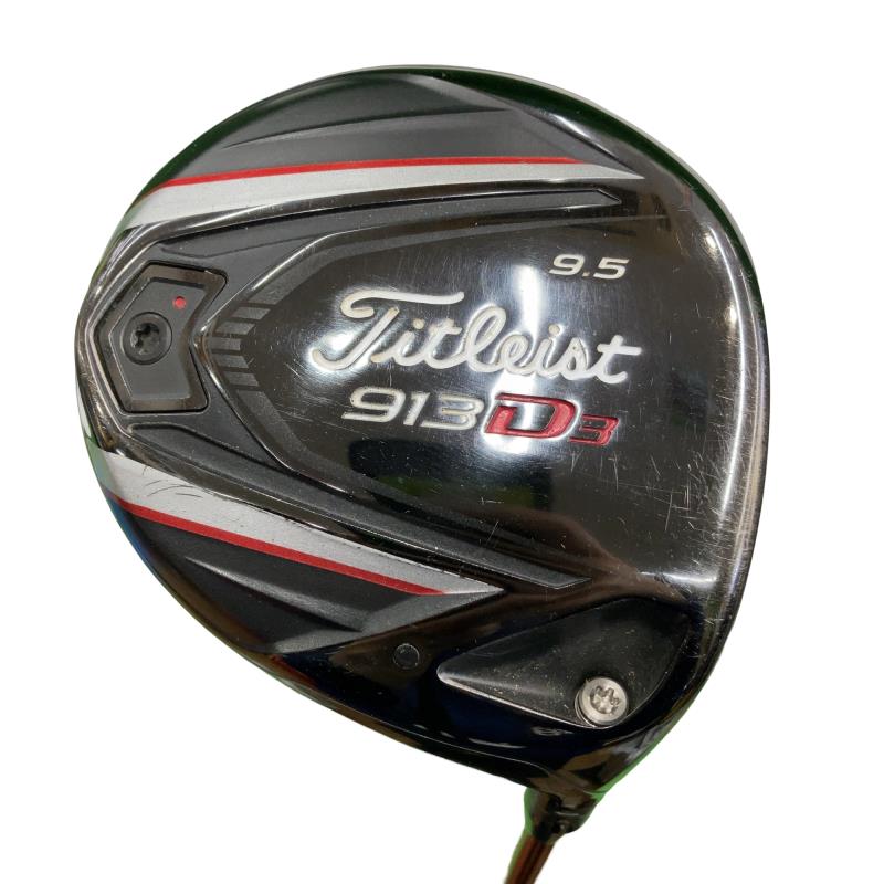 【中古】 タイトリスト 913 D3 9.5° ドライバー DR 純正特注シャフト (フレックスS) メンズ 男性用 右利き 右用 Cランク ゴルフクラブ