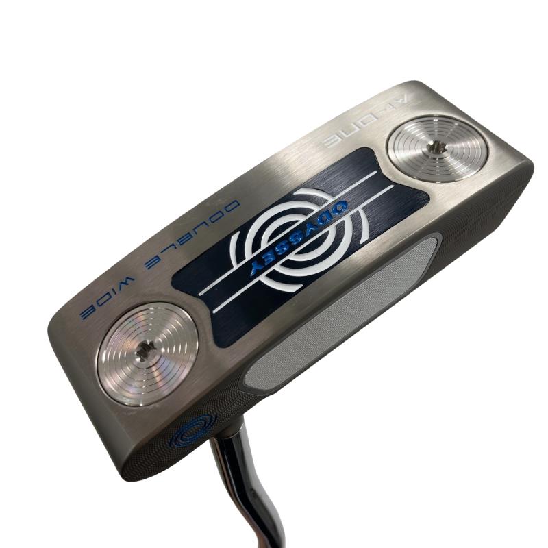 【中古】 オデッセイ Ai-ONE DOUBLE WIDE DB しろがね色 34in パター PT STROKE LAB 90 スチール写真 (フレックス余分の物) メンズ 成人男性用 右利き 右用 A価値づける ゴルフ野球クラブ
