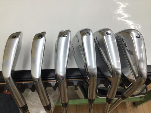 【中古】 本間ゴルフ TOUR WORLD TW757B 6S アイアンセット IR 純正特注シャフト (フレックスS) メンズ 男性用 右利き 右用 Cランク ゴルフクラブ