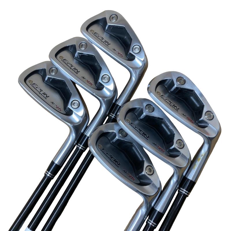 【中古】 エポンゴルフ株式会社 EPON AF-505 6S アイアンセット IR 純正特注シャフト (フレックスR) メンズ 男性用 右利き 右用 Cランク ゴルフクラブ