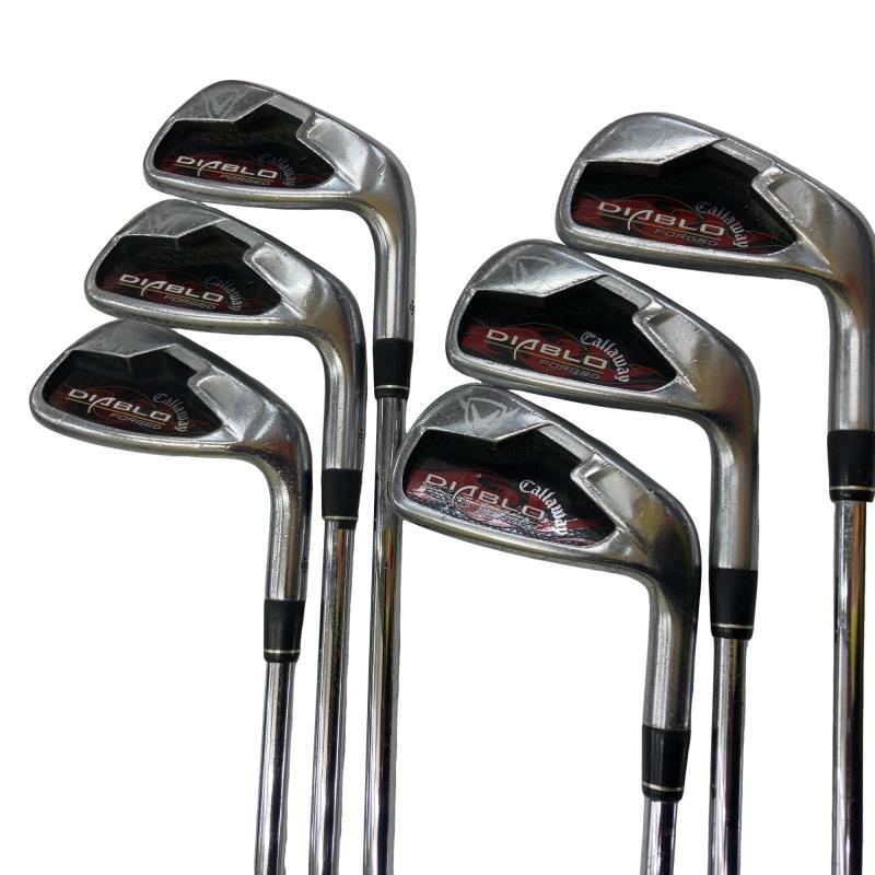 【中古】 キャロウェイ DIABLO FORGED 6S USA アイアンセット IR 純正特注シャフト (フレックスS) メンズ 男性用 右利き 右用 Dランク ゴルフクラブ 16,666円
