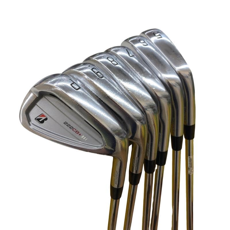 【中古】 ブリヂストン BRIDGESTONE 222CB+ 6S アイアン仕掛ける IR 完全無欠特注立て坑 (フレックスS) メンズ 成人男性用 右利き 右用 C価値づける ゴルフ野球クラブ