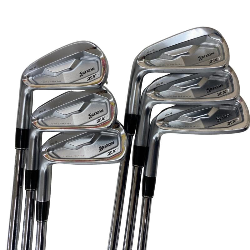 【中古】 ダンロップ SRIXON ZX7 Mk II 6S レフティ アイアンセット IR NS PRO MODUS3 TOUR120 (フレックスS) メンズ 男性用 左利き レフティ 左用 Cランク ゴルフクラブ