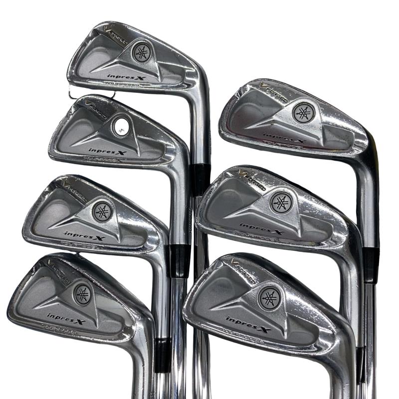 【中古】 ヤマハ inpres X V FORGED TOURMODEL(2010) 8S アイアン書き割り IR Dynamic Gold (フレックスS) メンズ 成人男性用 右利き 右用 D序列付ける ゴルフ野球クラブ