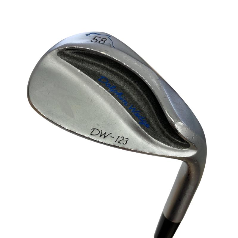 【中古】 キャスコ Dolphin Wedge DW-123 しろがね色 58° ウェッジ WG Dolphin DP-231 (フレックス余分の物) メンズ 成人男性用 右利き 右用 D位置づける ゴルフ野球クラブ