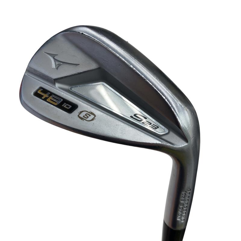 【中古】 ミズノ Mizuno S23(白いこと繻子) 48°/10°S ウェッジ WG リシャフト (フレックス余分の物) メンズ 成人男性用 右利き 右用 C位置づける ゴルフ野球クラブ