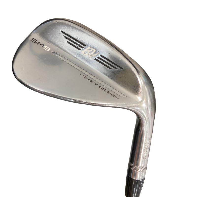 【中古】 タイトリスト VOKEY SPIN MILLED SM9 ツアークロム 52°/12°F ウェッジ WG 純正特注シャフト (フレックスS) メンズ 男性用 右利き 右用 Cランク ゴルフクラブ|ゴルフパートナー 中古クラブ店