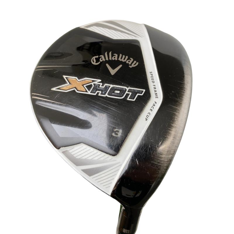 【中古】 キャロウェイ X HOT 3W フェアウェイウッド FW Tour AD GT-6 (フレックスS) メンズ 男性用 右利き 右用 Cランク ゴルフクラブ
