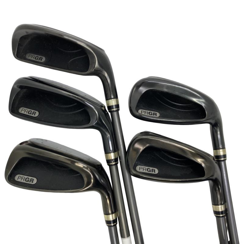 【中古】 プロギア egg POWER CAVITY 5S アイアンセット IR eggオリジナルカーボン (フレックスR) メンズ 男性用 右利き 右用 Cランク ゴルフクラブ
