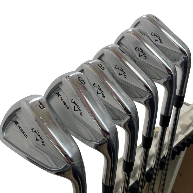 【中古】 キャロウェイ X FORGED(2024) 6S アイアンセット IR Dynamic Gold MID 115 (フレックスS) メンズ 男性用 右利き 右用 Cランク ゴルフクラブ