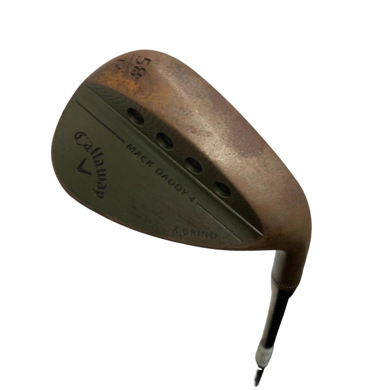 【中古】 キャロウェイ MACK DADDY 4 TACTICAL(制限事項) 58°/12°X ウェッジ WG Dynamic Gold TOUR ISSUE 115(緑であること) (フレックスS) メンズ 成人男性用 右利き 右用 C価値づける ゴルフ野球クラブ