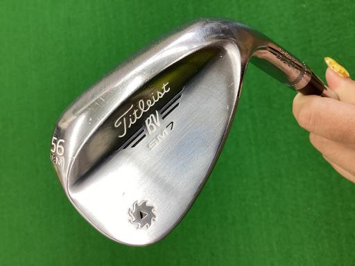 【中古】 タイトリスト VOKEY SPIN MILLED SM7 ツアークロム 56°/08°M ウェッジ WG リシャフト (フレックスその他) メンズ 男性用 右利き 右用 Cランク ゴルフクラブ