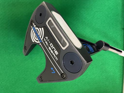 【中古】 オデッセイ Ai-ONE TRI-BEAM #7 34インチ パター PT STROKE LAB 90 スチール (フレックスその他) メンズ 男性用 右利き 右用 Cランク ゴルフクラブ