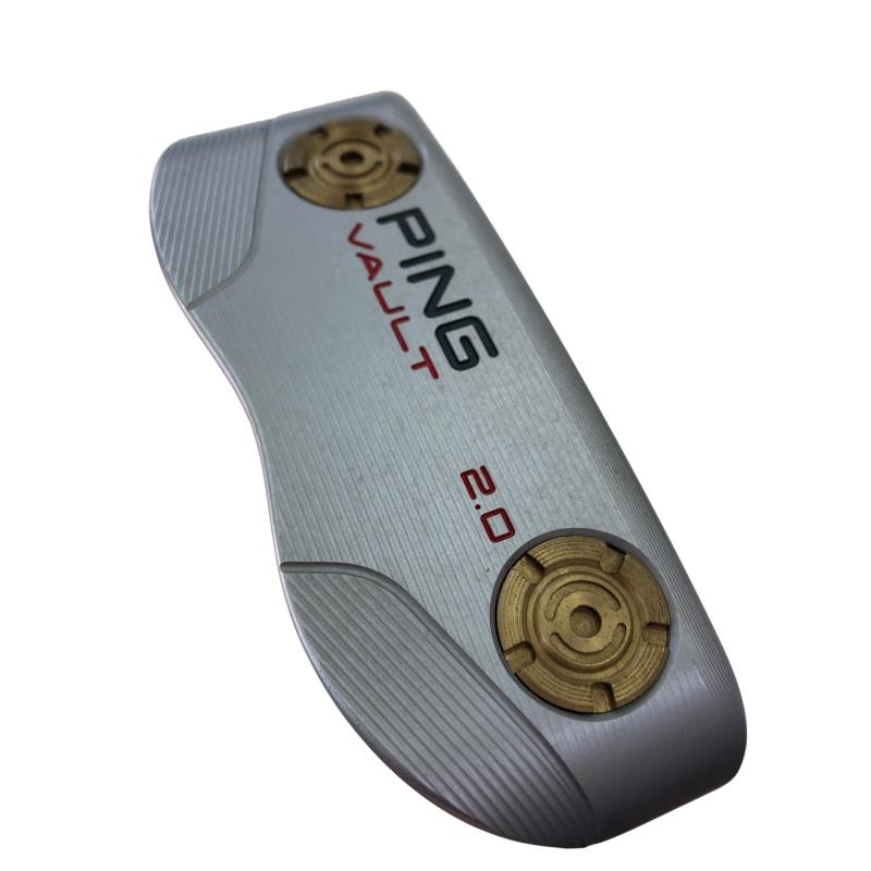 【中古】 ピン VAULT 2.0 B60 プラチナム(340g) 34in(PP61手持ち部分) パター PT スチール写真 (フレックス余分の物) メンズ 成人男性用 右利き 右用 C序列付ける ゴルフ野球クラブ