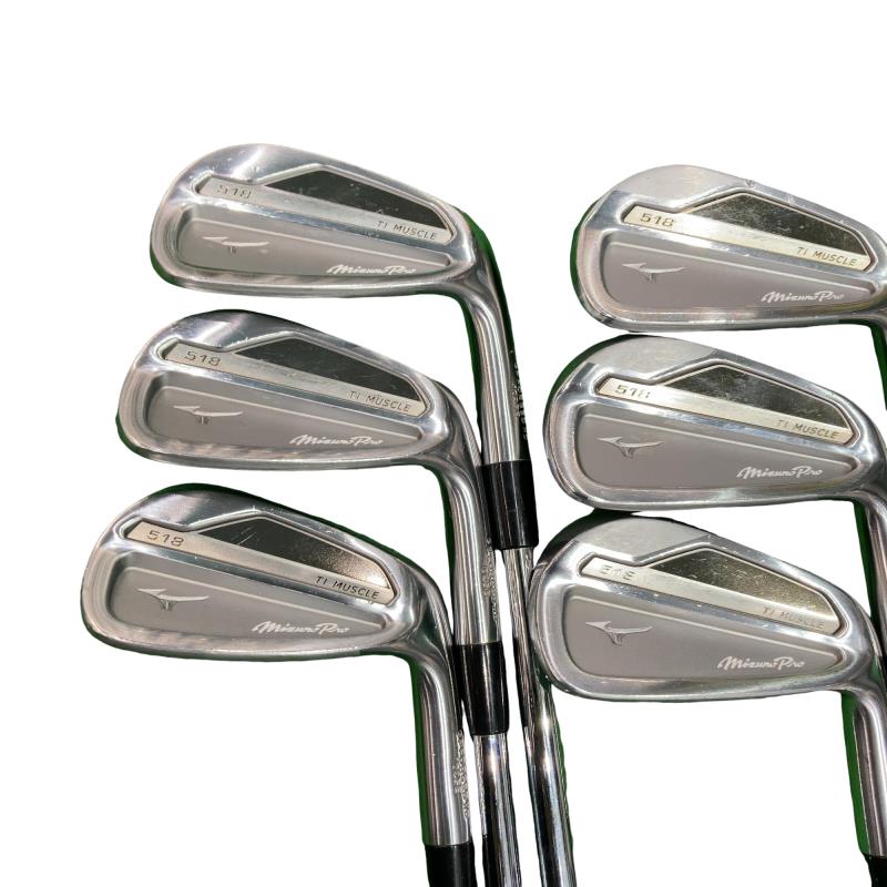 【中古】 ミズノ Mizuno Pro 518 6S アイアンセット IR 純正特注シャフト (フレックスX) メンズ 男性用 右利き 右用 Cランク ゴルフクラブ 27,004円