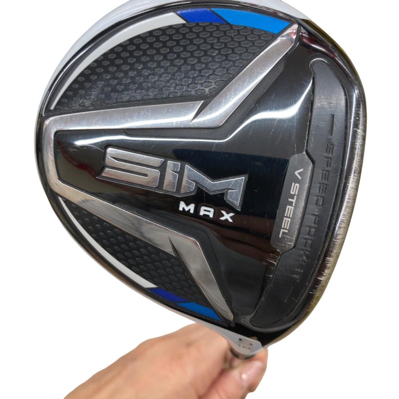 【中古】 テーラーメイド SIM MAX 5W フェアウェイウッド FW TENSEI BLUE TM50(FW) (フレックスR) メンズ 男性用 右利き 右用 Cランク ゴルフクラブ