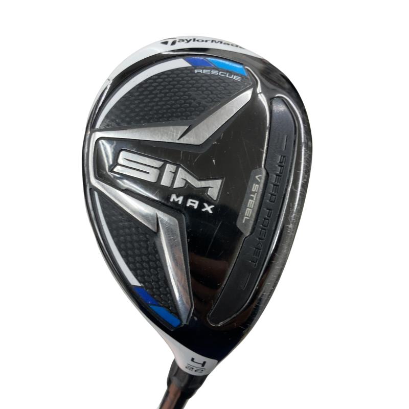 【中古】 テーラーメイド SIM MAX U4 ユーティリティ UT TENSEI BLUE TM60(UT) (フレックスS) メンズ 男性用 右利き 右用 Cランク ゴルフクラブ