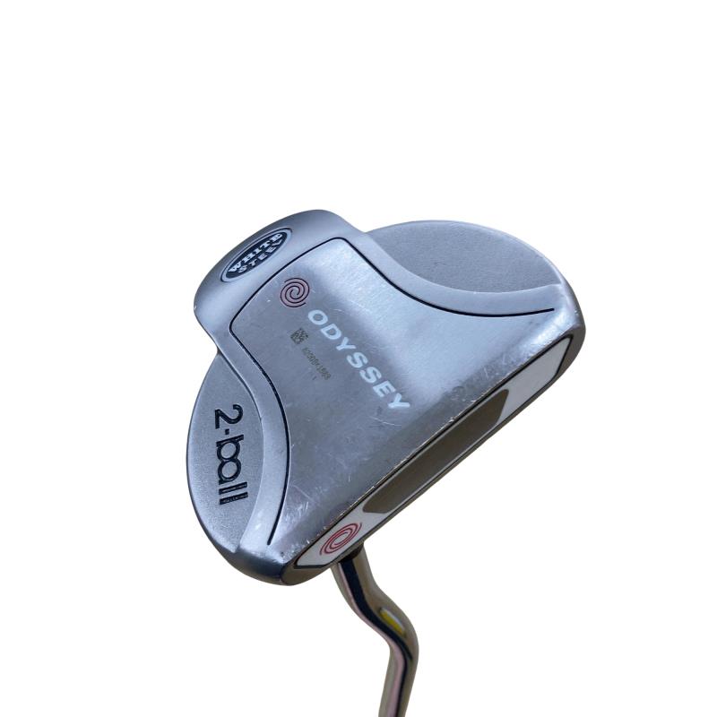 【中古】 オデッセイ WHITE STEEL 2・ball 33in パター PT スチール写真 (フレックス余分の物) メンズ 成人男性用 右利き 右用 C価値づける ゴルフ野球クラブ