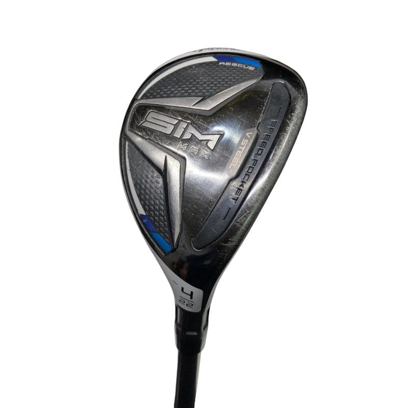 【中古】 テーラーメイド SIM MAX U4 ユーティリティ UT TENSEI BLUE TM60(UT) (フレックスR) メンズ 男性用 右利き 右用 Cランク ゴルフクラブ