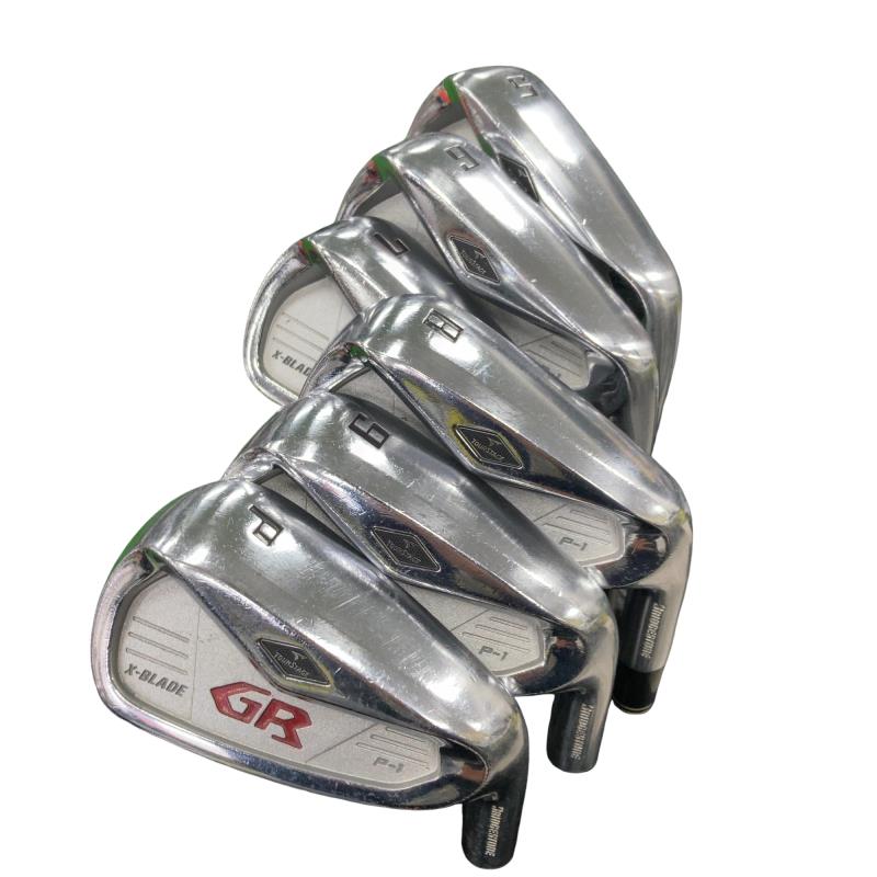 【中古】 ブリヂストン TOURSTAGE X-BLADE GR P-1 6S アイアンセット IR TOUR DESIGN B09-03i (フレックスR) メンズ 男性用 右利き 右用 Dランク ゴルフクラブ