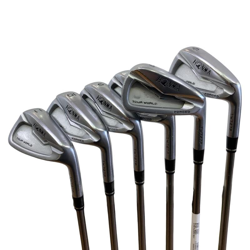 【中古】 本間ゴルフ TOUR WORLD TW727P FORGED  6S アイアン仕掛ける IR VIZARD IB85 (フレックスS) メンズ 成人男性用 右利き 右用 C序列付ける ゴルフ野球クラブ