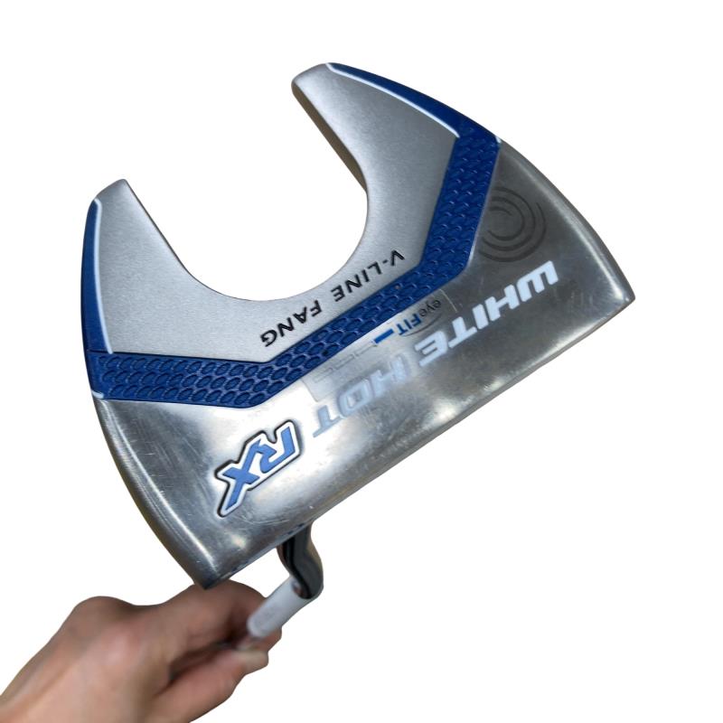 【中古】 オデッセイ WHITE HOT RX V-LINE FANG 32in レディース パター PT スチール写真 (フレックス余分の物) レディース お上さん用 右利き 右用 D価値づける ゴルフ野球クラブ