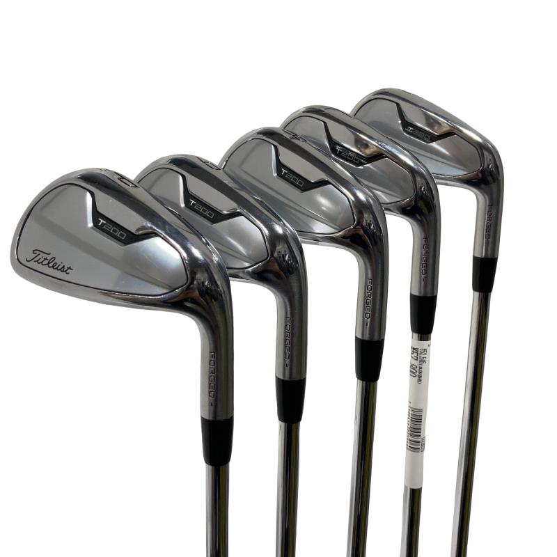 【中古】 タイトリスト Titleist T200(2021) 5S アイアンセット IR 純正特注シャフト (フレックスS) メンズ 男性用 右利き 右用 Cランク ゴルフクラブ