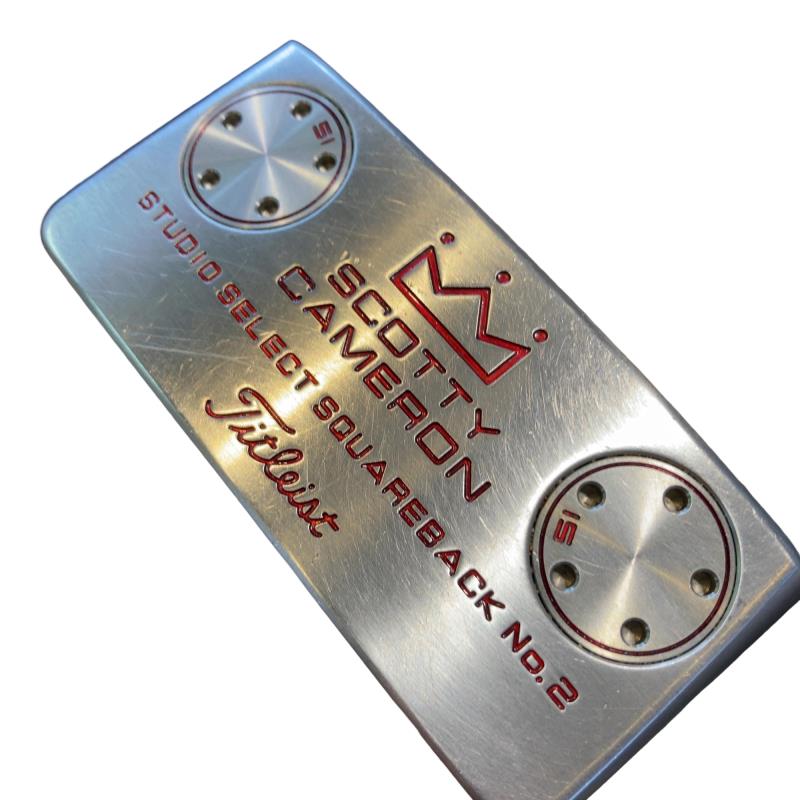【中古】 タイトリスト SCOTTY CAMERON STUDIO SELECT SQUAREBACK 2 34in パター PT スチール写真 (フレックス余分の物) メンズ 成人男性用 右利き 右用 C位置づける ゴルフ野球クラブ