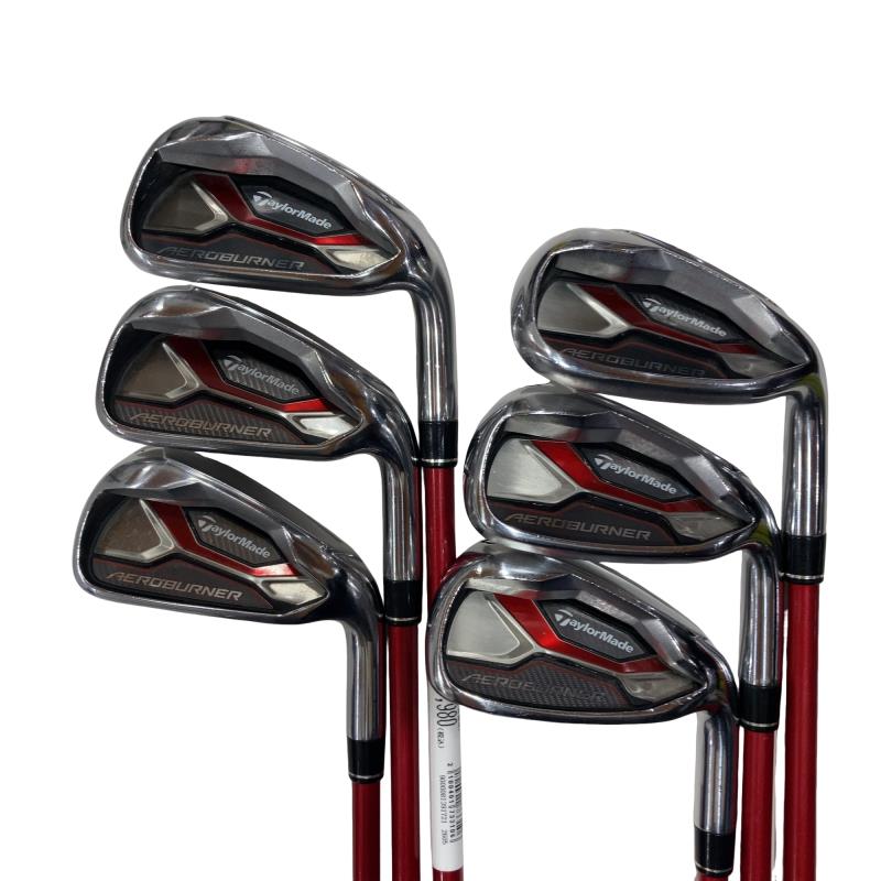 【中古】 テーラーメイド AERO BURNER 8S アイアンセット IR TM7-415 (フレックスR) メンズ 男性用 右利き 右用 Cランク ゴルフクラブ