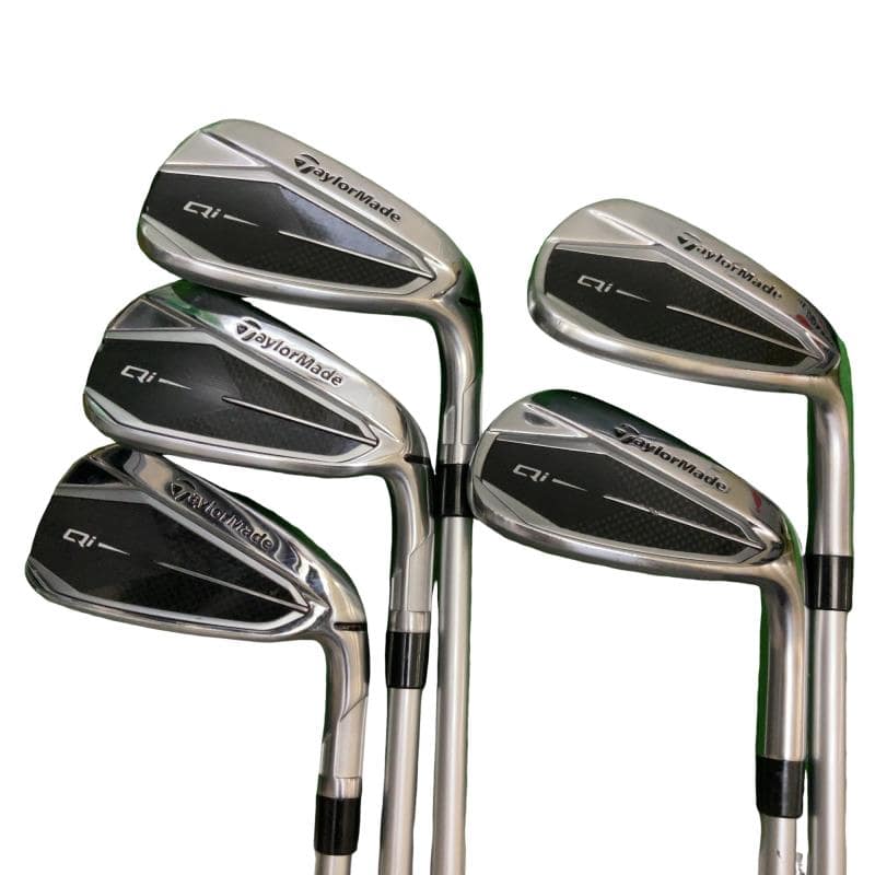 【中古】 テーラーメイド Qi 5S アイアンセット IR 純正特注シャフト (フレックスR) メンズ 男性用 右利き 右用 Cランク ゴルフクラブ