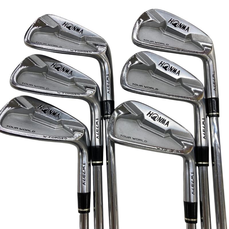 【中古】 本間ゴルフ TOUR WORLD TW737V 6S アイアンセット IR 純正特注シャフト (フレックスR) メンズ 男性用 右利き 右用 Cランク ゴルフクラブ