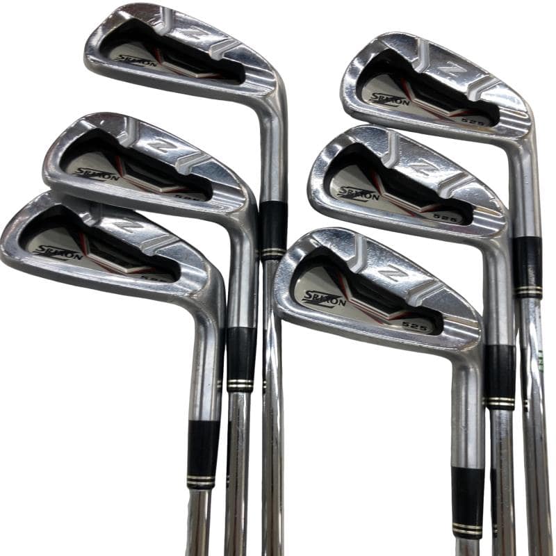 【中古】 ダンロップ SRIXON Z525 6S アイアンセット IR 純正特注シャフト (フレックスS) メンズ 男性用 右利き 右用 Cランク ゴルフクラブ