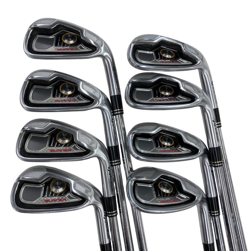 【中古】 テーラーメイド TOUR BURNER 8S アイアンセット IR NS PRO 950GH (フレックスS) メンズ 男性用 右利き 右用 Cランク ゴルフクラブ